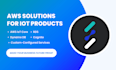 set up aws iot core for your devices, aws lambda, cognito