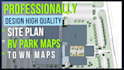 design site plan, rv park maps, town maps, campground maps