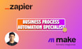 automate business processes with zapier and make