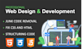 fix html css bootstrap and react issues in an hour