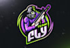 make creative logo about gaming and sugar skulls mask, flowers, pets