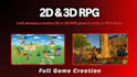 make 2d or 3d rpg game in unity or rpg maker plugin
