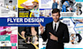 design a professional advertising flyer or poster for your service