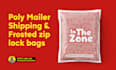 do poly mailer shipping or frosted zip lock bags