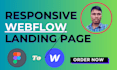 develop responsive webflow website, figma to webflow expert