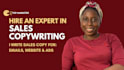 write sales copy that will convert for website, emails, ads