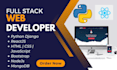 full stack web developer in HTML, CSS, js, python django