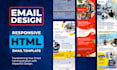 design responsive HTML email and custom design