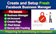 create and setup fresh facebook business manager