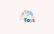 design awesome kid toys logo