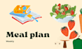 prepare weekly meal plan with grocery list