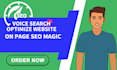 voice search optimize website with on page SEO magic