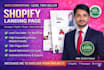 design a high converting shopify landing page with gempages, pagefly or shogun