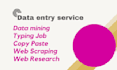 do provide  web research,  data minig, excel