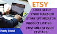 get pro etsy shop management and virtual assistant