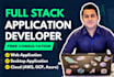 develop full stack web application