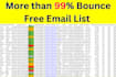 provide bulk email list validation service with full details