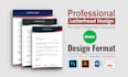 do create company letterhead design with editable file