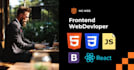 a frontend devloper using HTML , CSS ,js ,bootstrap, reactjs