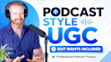create an authentic podcast style ugc social media video ad