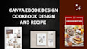 do canva ebook design cookbook design and recipe designs