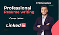 write professional resume, CV, cover letter and linkedin