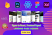 convert figma, xd, psd to react, next app and fix responsive bug on react app
