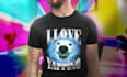 do custom animal or pet t shirt in bootleg designs style