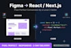 convert figma to react, nextjs or HTML responsive website