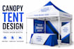 design custom canopy tent, trade show booth and backdrop