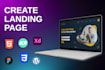 build a professional landing page on wordpress