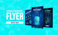design professional technology,cyber security flyer,brochure