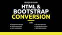 convert figma to HTML, psd to HTML, design conversion service available