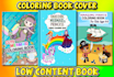 design coloring book cover for kdp