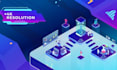 eye catching isometric animation  video