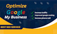google my business optimization and gmb maps ranking