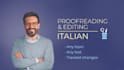 proofread and edit your italian text in 24h