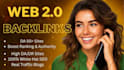 create 100 high da web 2 0 SEO backlinks