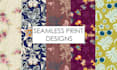 design seamless pattern textile prints pattern design