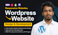create a responsive wordpress website design and development