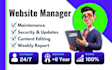 be website manager website maintenance and wordpress website maintenance