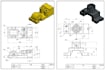 draft 2d mechanical technical drawings