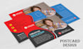 modern education kids awesome postcard design