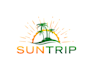 create an exquisite, modern, sun trip logo design with my new thinking