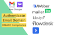 authenticate domain with mailerlite, aweber, klaviyo, shopify
