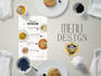 design professional and modern print menu