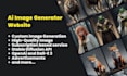 create ai image generator website