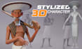 sculpt and modeling stylized 3d character