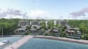 do realistic 3d rendering architecture master plan, site plan