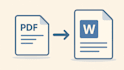convert PDF or images to docx